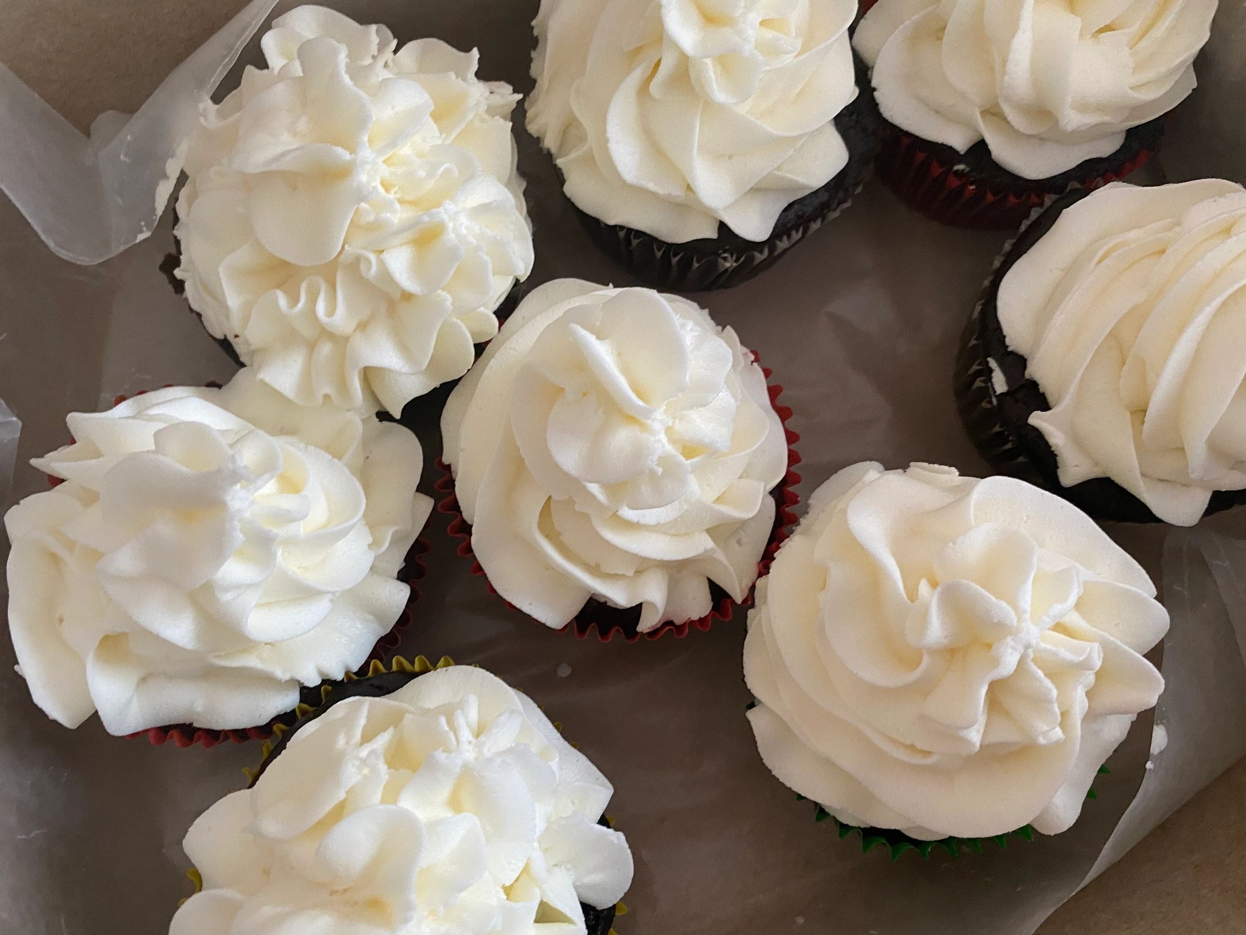 Caribbean cupcakes display