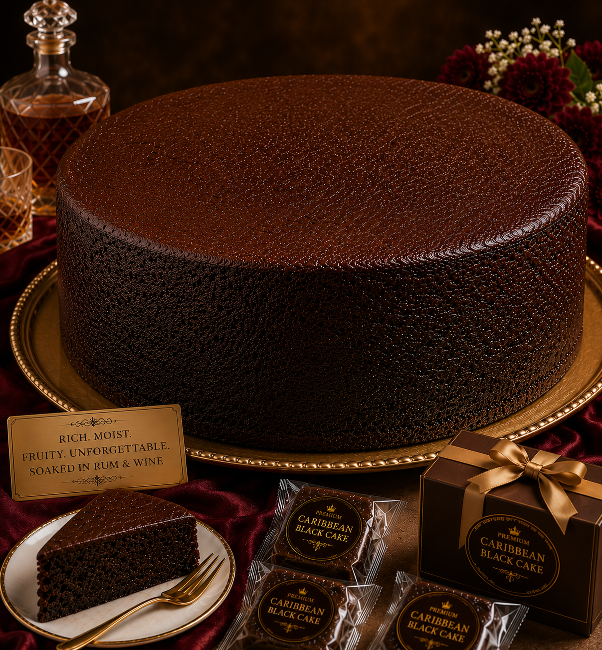 11.375-Inch Premium Caribbean Black Cake