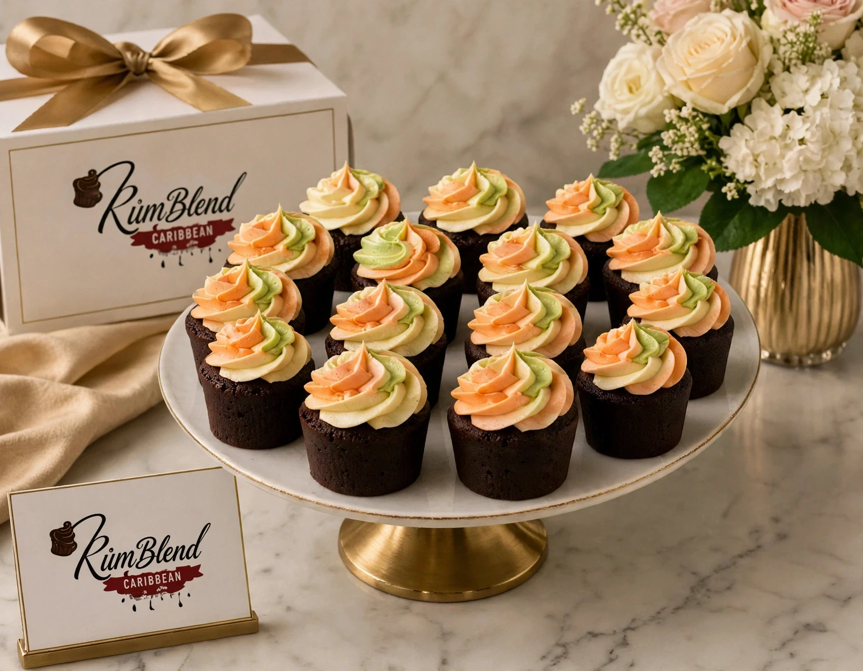 Black Cake Cupcakes 12-Pack