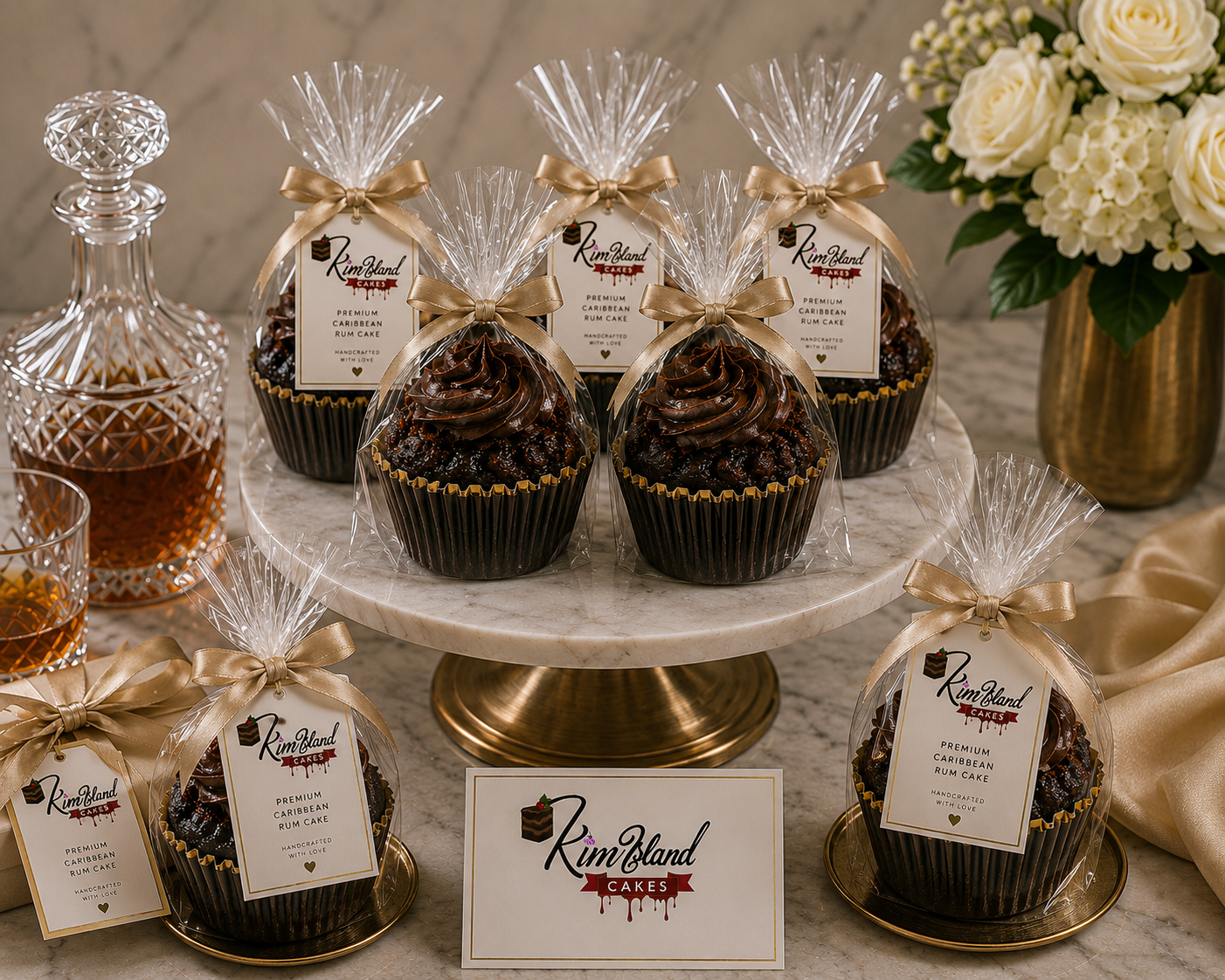 Black Cake Cupcakes 6-Pack