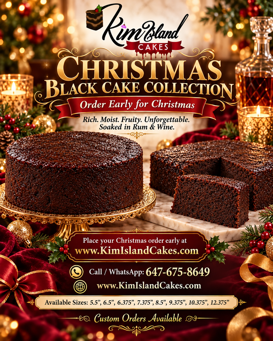 Christmas Cake Poster