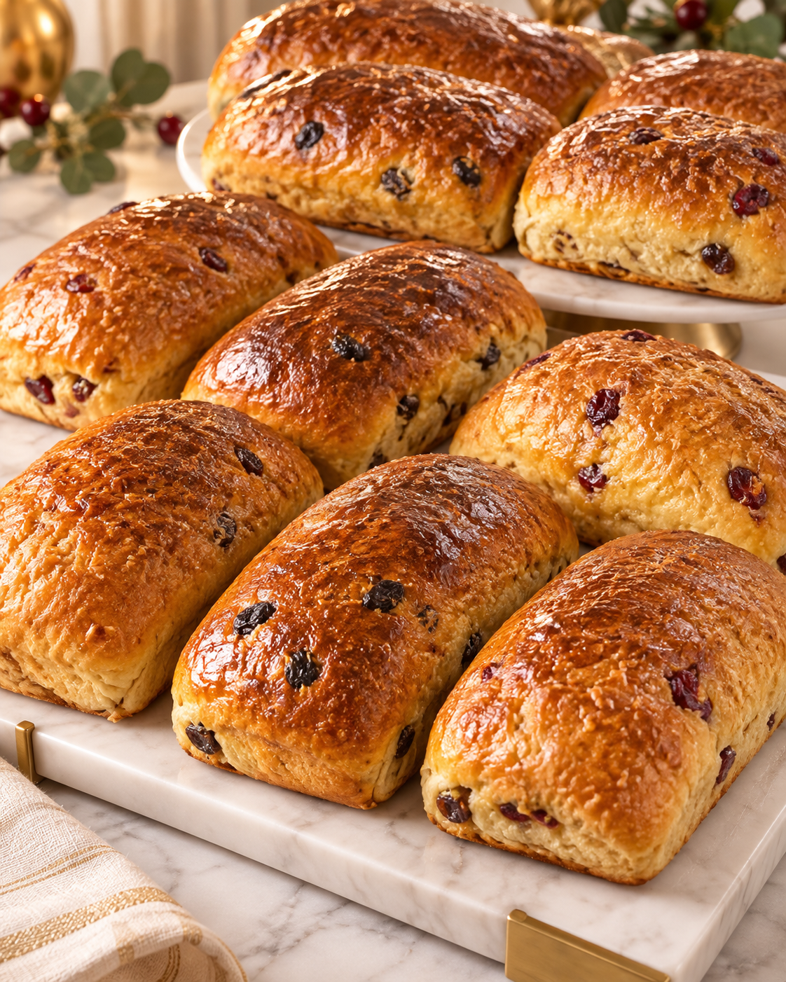 Homemade Caribbean Sweet Bread — Coconut, Raisin & Cranberry (9-Inch).  One Bread.