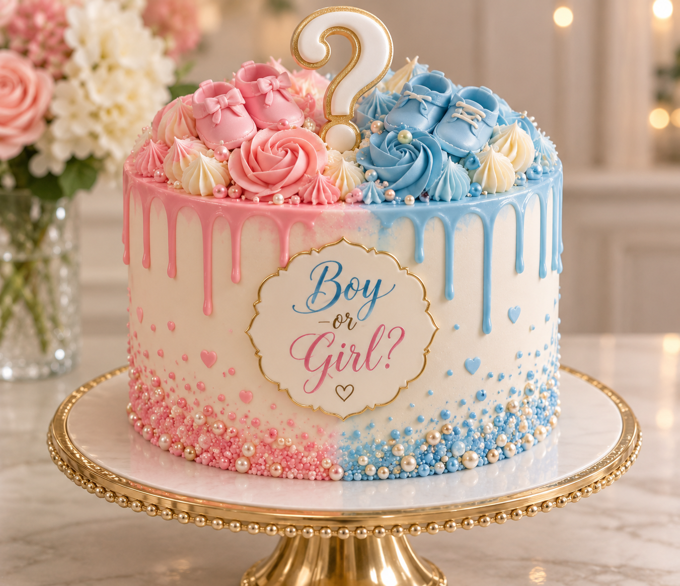 Gender Reveal Cake — Style 4
