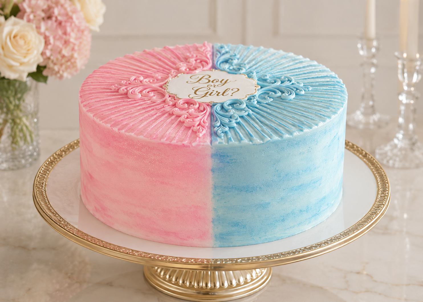 Gender Reveal Cake — Style 5