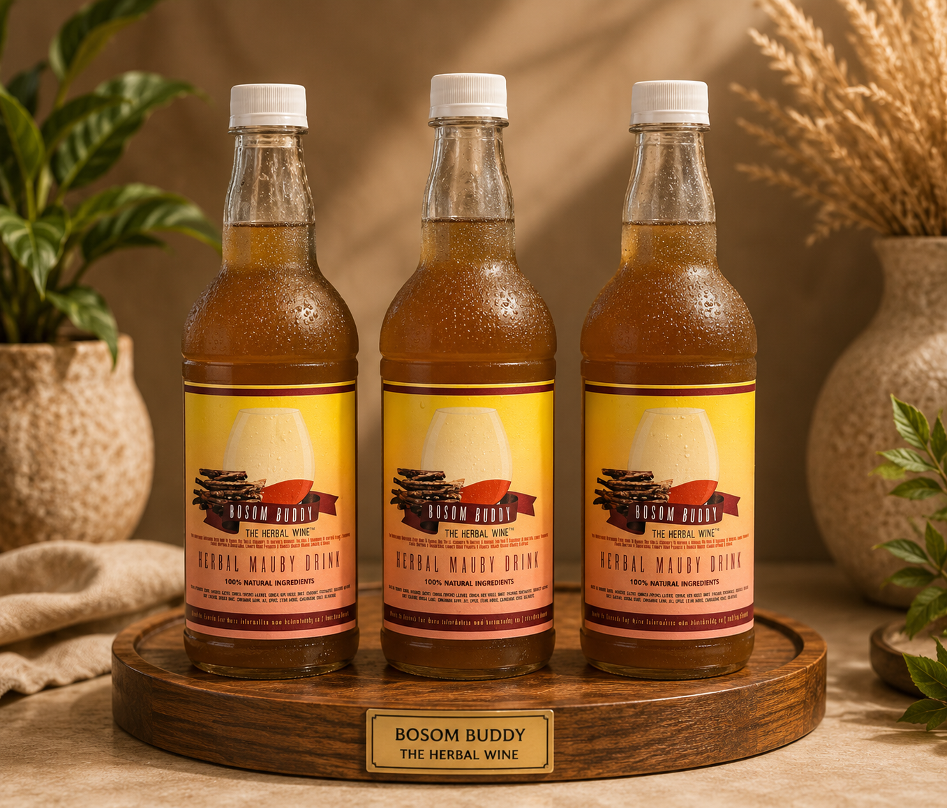 Herbal Mauby 750ml — 3-Pack